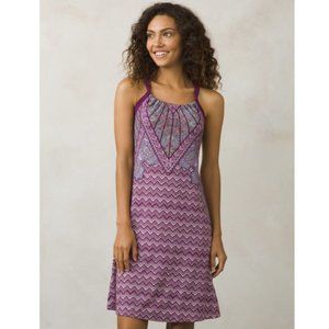 PRANA WOMEN'S QUINN YOGA DRESS PURPLE TEAL SIZE MEDIUM NWT